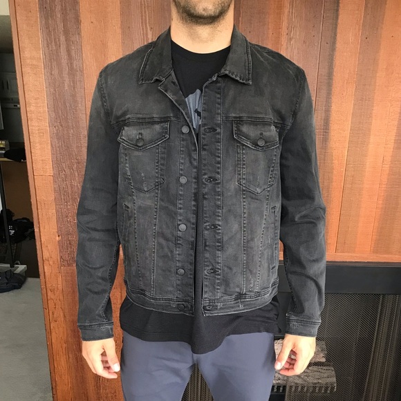 select black denim jacket